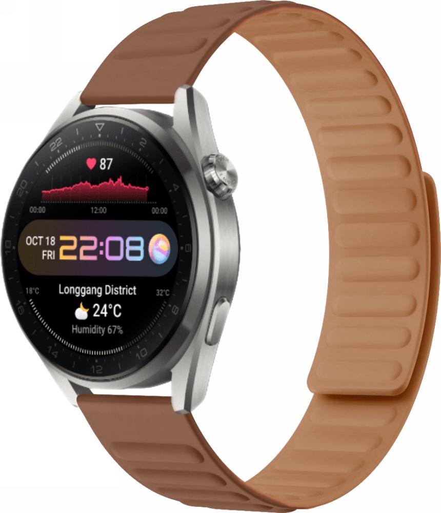 Ремешок Magneter для Huawei Watch 3 Pro Brown (26647-30)
