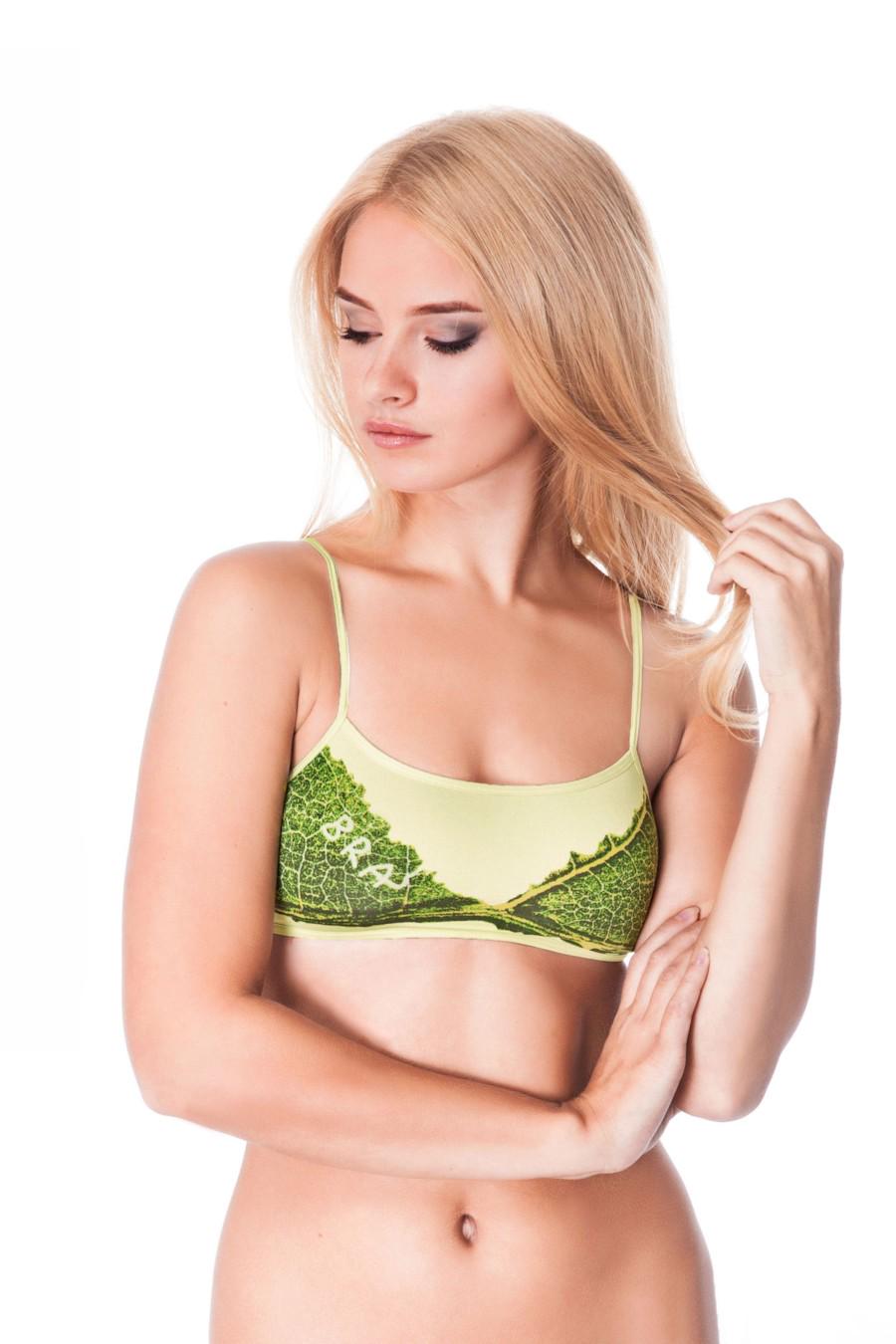 Топ с мягкой чашкой Atlantic 65A Светло-желтый (36902)