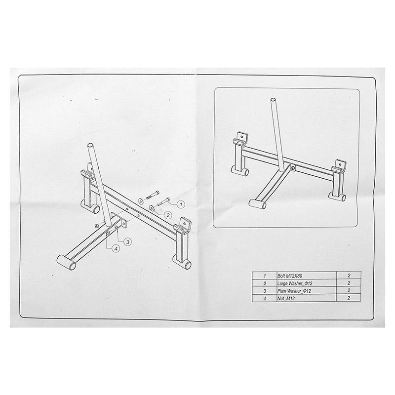 Стойка для штанг TA-9596 Черный (58363200) - фото 14 Стойка для штанг TA-9596 Черный (58363200) - фото 14