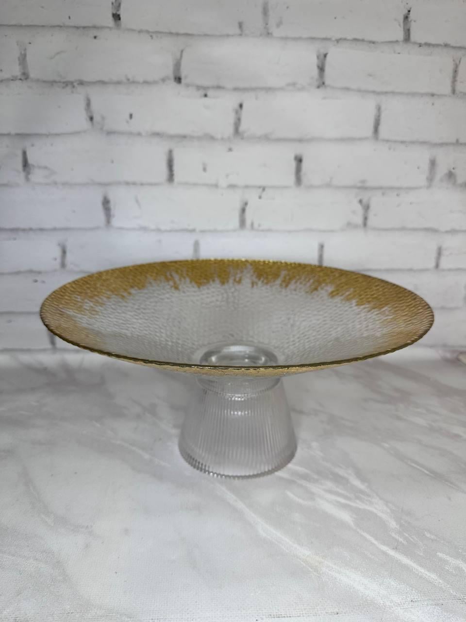 Блюдо на ножке Home стекло 32 см (14771089)