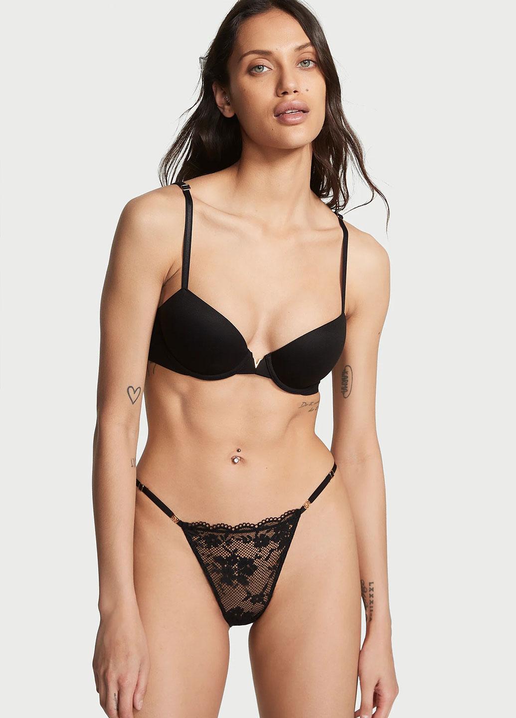 Трусики Victoria's Secret Love Cloud M Чорний (1440000532718QB4M) - фото 1