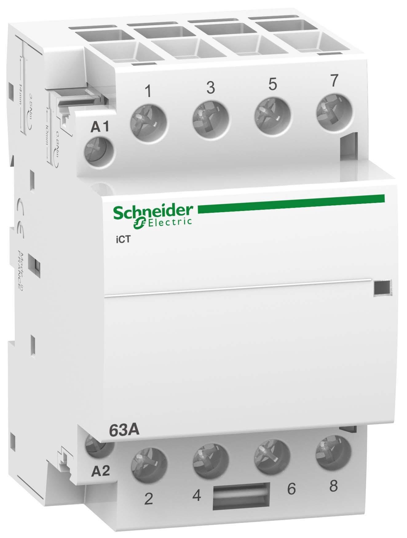Контактор модульный Schneider Electric iCT 63A 4НЗ 220/240 В (A9C20867)
