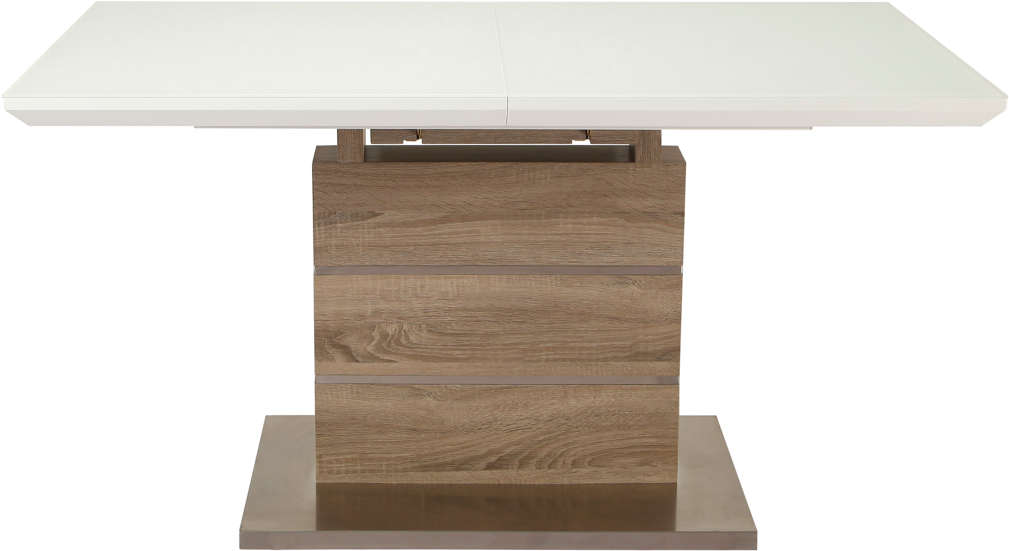 Стіл обідній розкладний GT K-6101 140-180x80x76 см White/Cappucino - фото 4