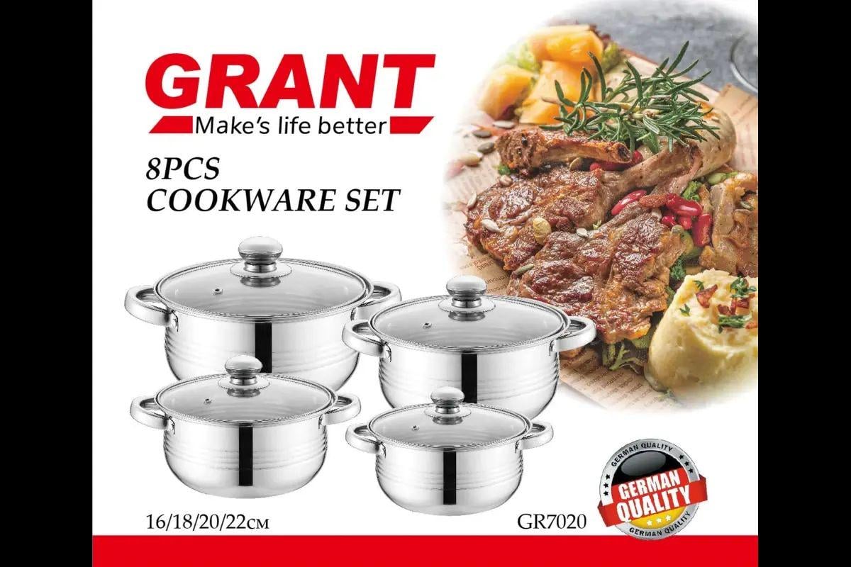 Набор кастрюль с крышками Unique UN-7020 нержавеющая сталь 8 пр. (30547345) - фото 4 Набор кастрюль с крышками Unique UN-7020 нержавеющая сталь 8 пр. (30547345) - фото 4