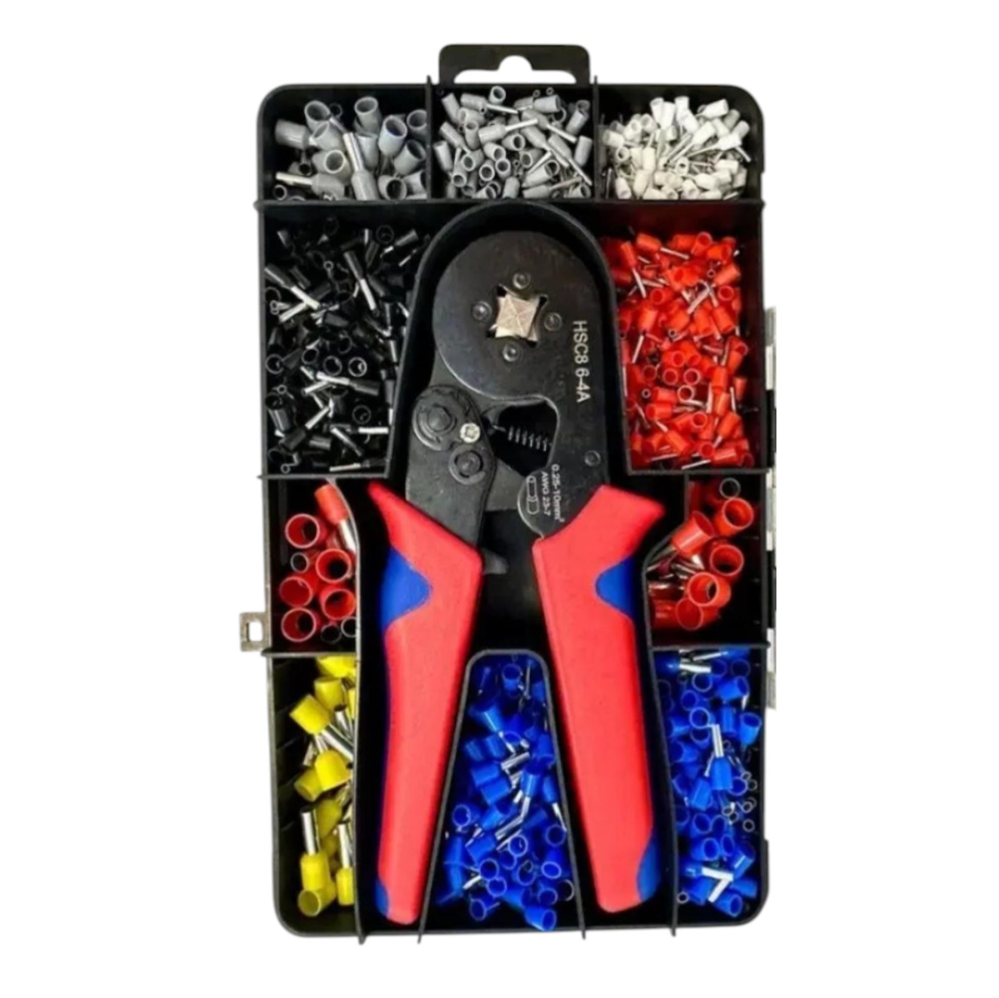 Кримпер HSC8-4A для опрессования штекера витой пары 4 кулачка и наконечники 1200 шт. в кейсе (726) - фото 7 Кримпер HSC8-4A для опрессования штекера витой пары 4 кулачка и наконечники 1200 шт. в кейсе (726) - фото 7