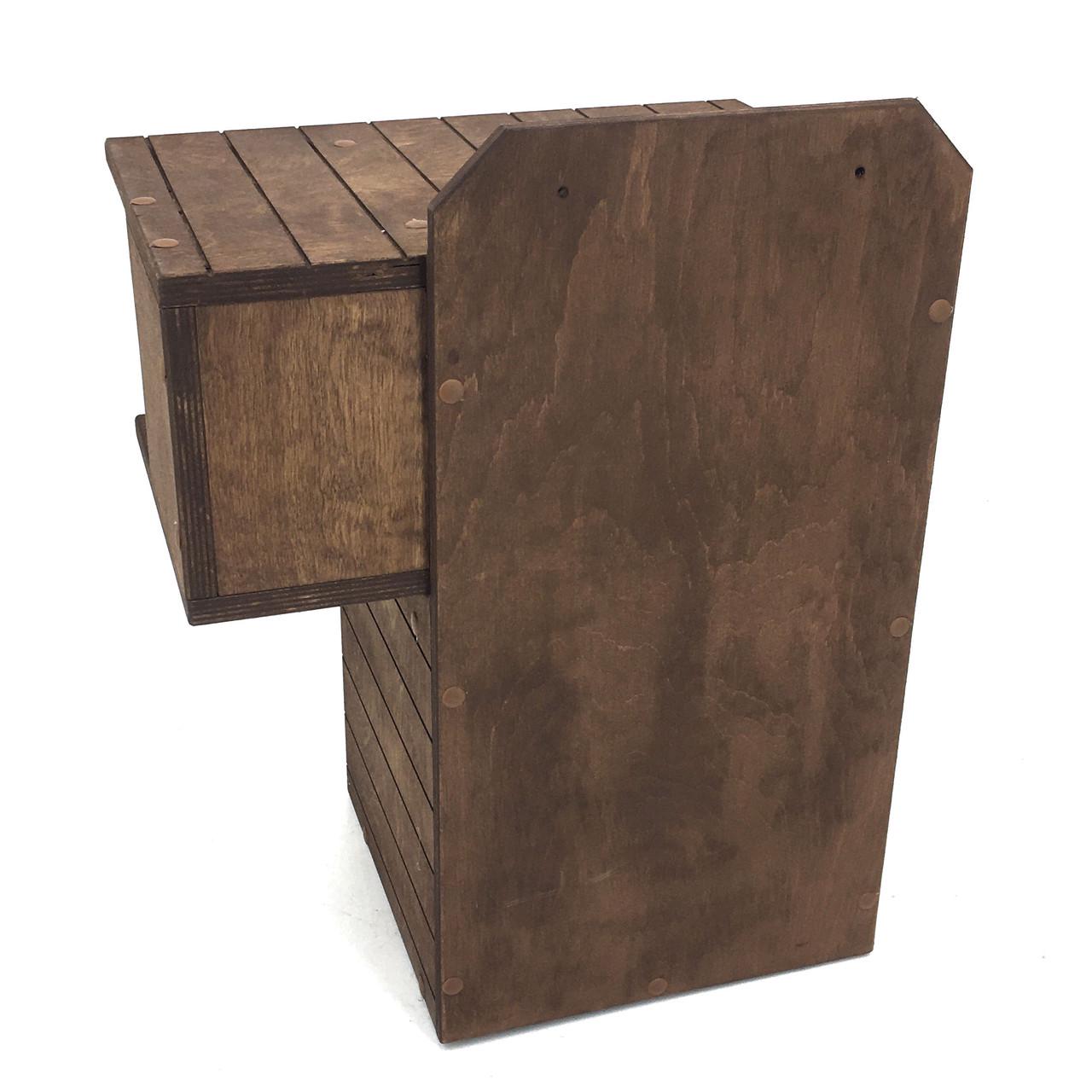 Домик для белок из дерева Чилим Капучино (ДДБ-000709) - фото 5 Домик для белок из дерева Чилим Капучино (ДДБ-000709) - фото 5