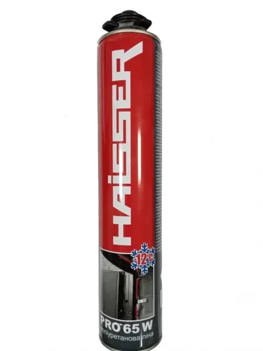 Монтажная пена Haisser PRO 65 ЗИМА под пистолет 815 мл