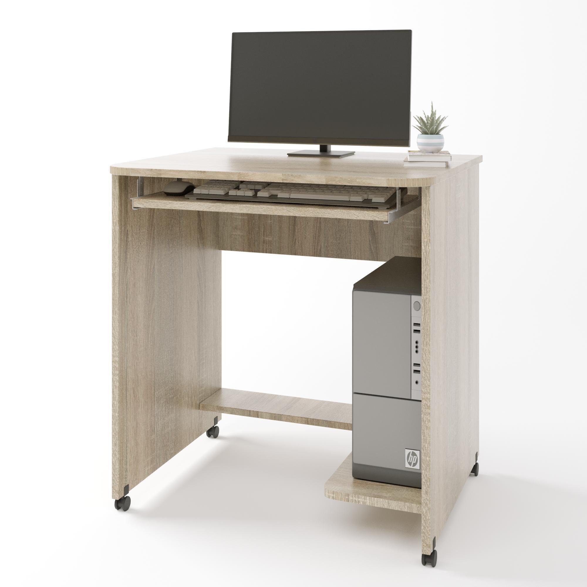 Компьютерный стол Мини ультра Эверест 70х50х75 см Дуб сонома (4415) - фото 1 Компьютерный стол Мини ультра Эверест 70х50х75 см Дуб сонома (4415) - фото 1