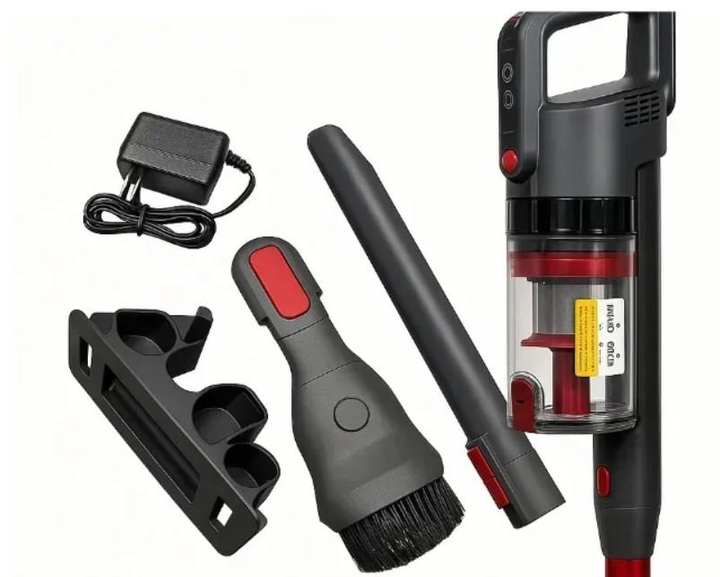 Пилосос бездротовий Rainberg RB-2296 2500 Вт з HEPA фільтром Червоний (GR-05085) - фото 3 Пилосос бездротовий Rainberg RB-2296 2500 Вт з HEPA фільтром Червоний (GR-05085) - фото 3