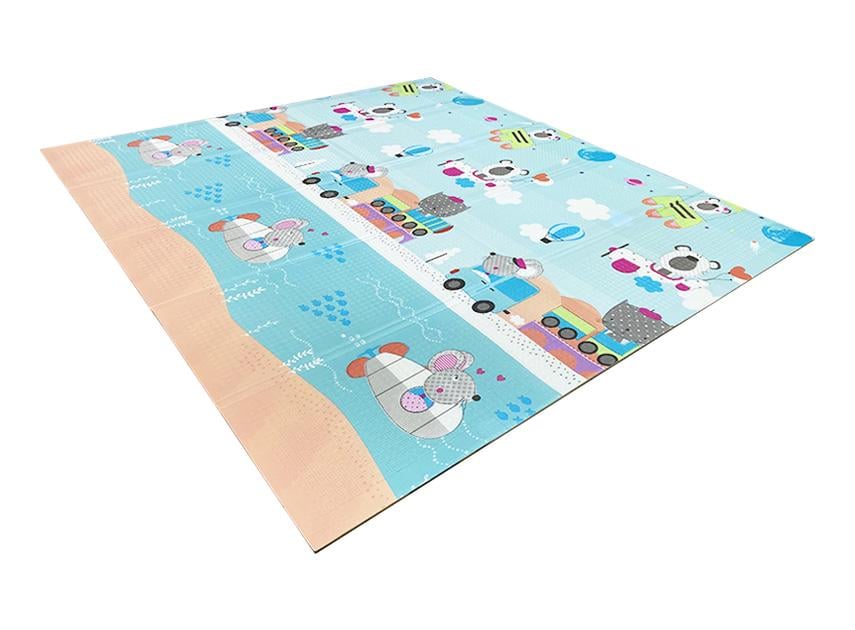 Розвиваючий килимкок дитячий двосторонній Повітряна куля Н7/Звірята Н8 складаний з сумкою 200х180х1 см (2633715649) - фото 5 Розвиваючий килимкок дитячий двосторонній Повітряна куля Н7/Звірята Н8 складаний з сумкою 200х180х1 см (2633715649) - фото 5