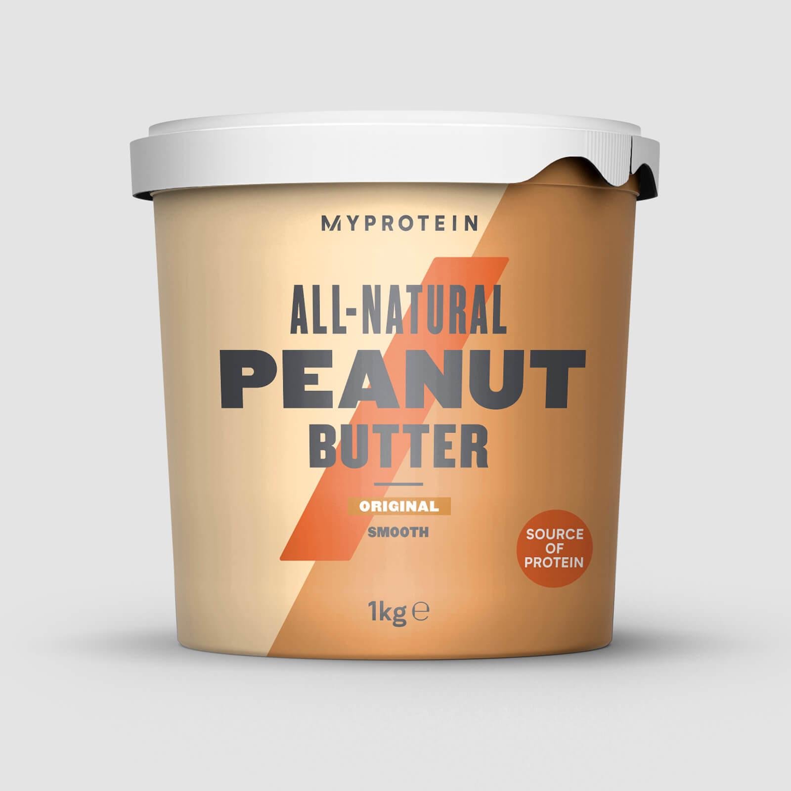 Заменитель питания MyProtein All-Natural Peanut Butter 1000 г 100 порций Smooth
