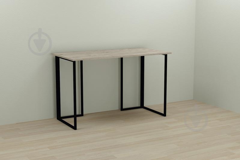 Компьютерный стол Ferrum-decor Ханна 75x100x60 черный ДСП Дуб Шервуд 16мм