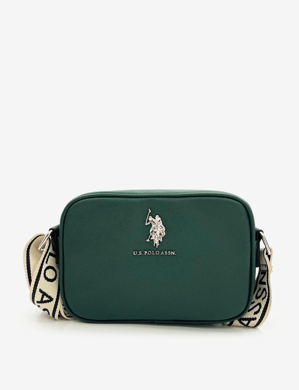 Женская сумка кросс-боди U.S. Polo ASSN CLASSIC ZIP CROSSBODY GRASS Green (786660949636)