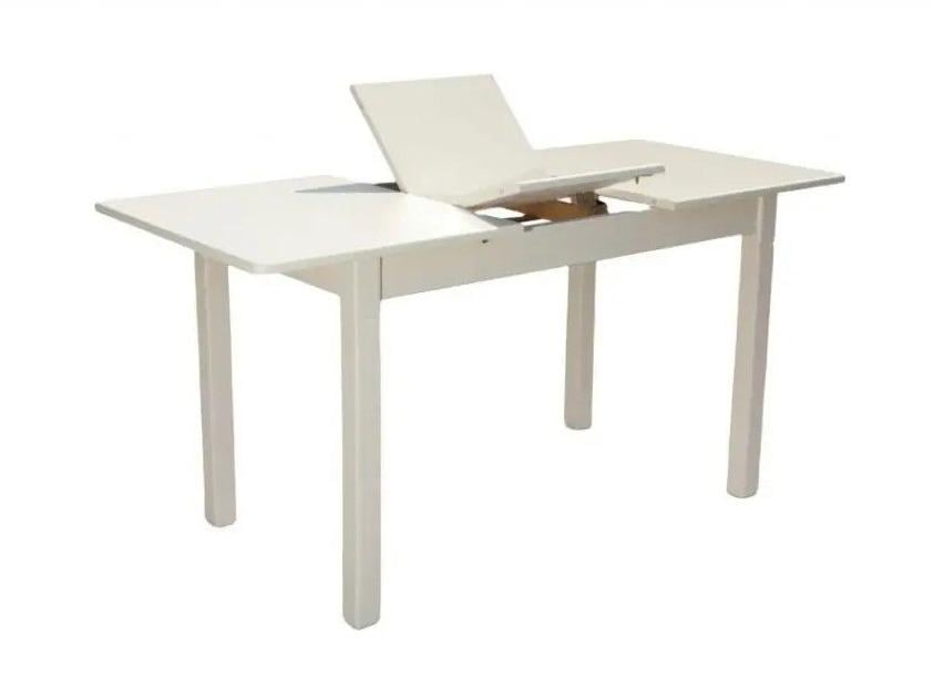 Стол кухонный раскладной для гостиной, кухни, столовой Мікс Меблі Персей дерево/МДФ цвет ваниль