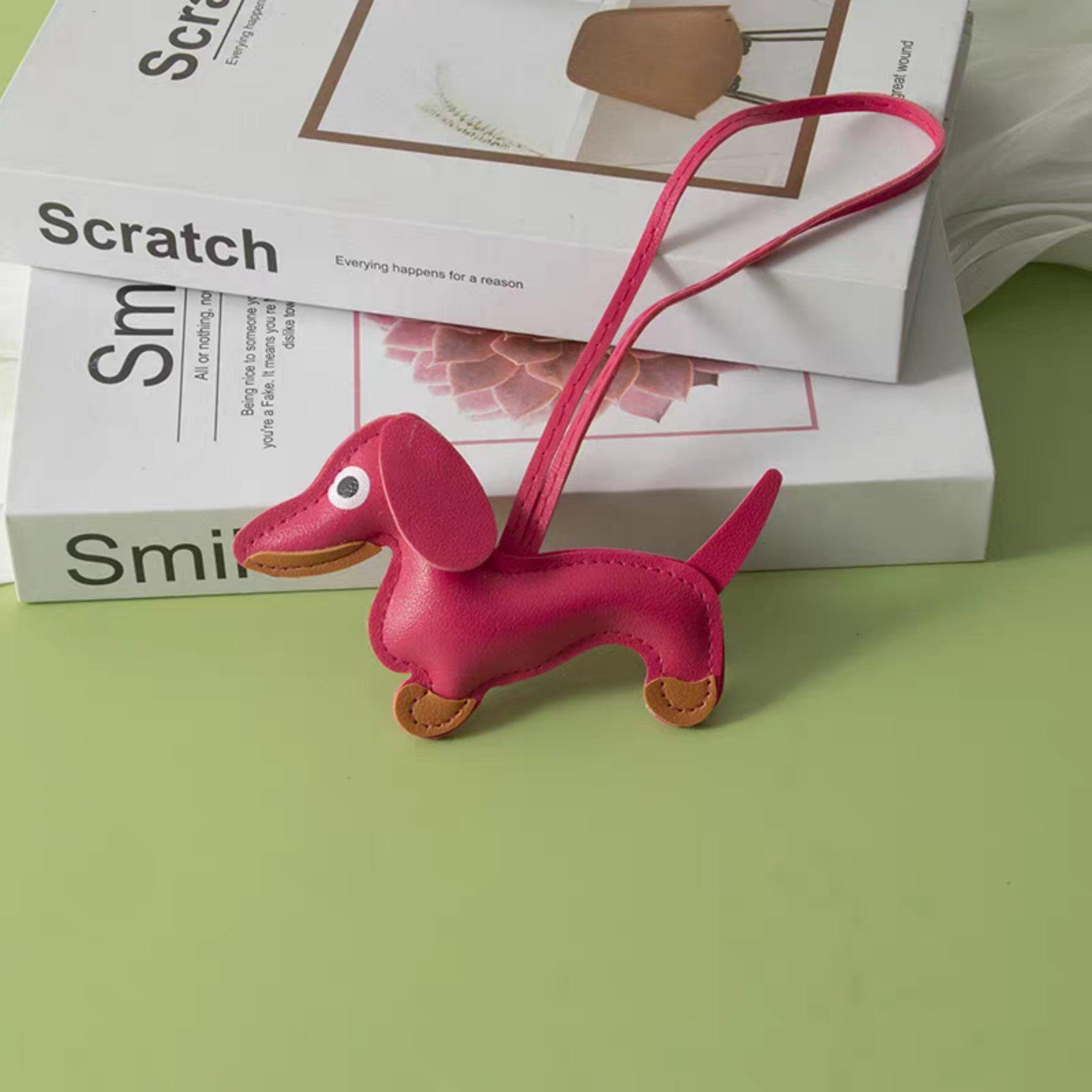 Брелок-підвіска в стилі Hermes Такса на сумку косметичку пенал Синій - фото 2