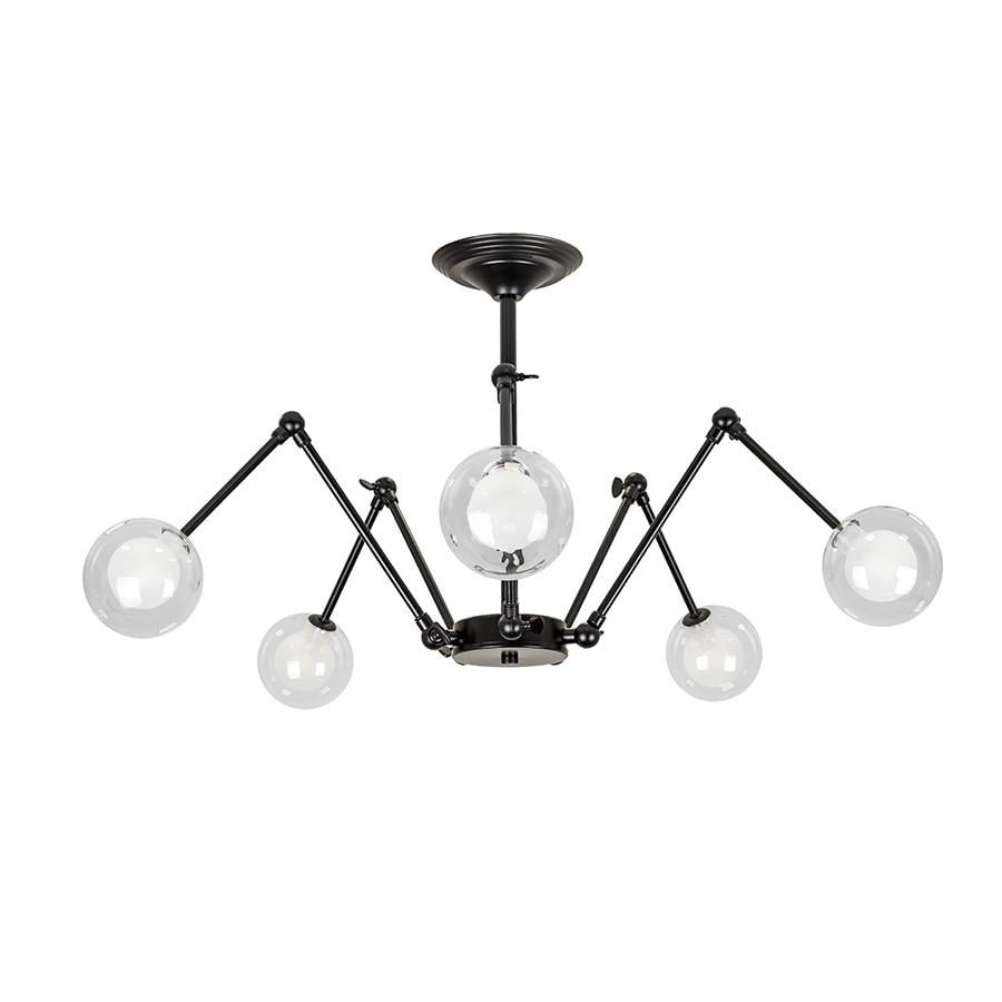 Люстра 761S1005F-5 BK/CLWH