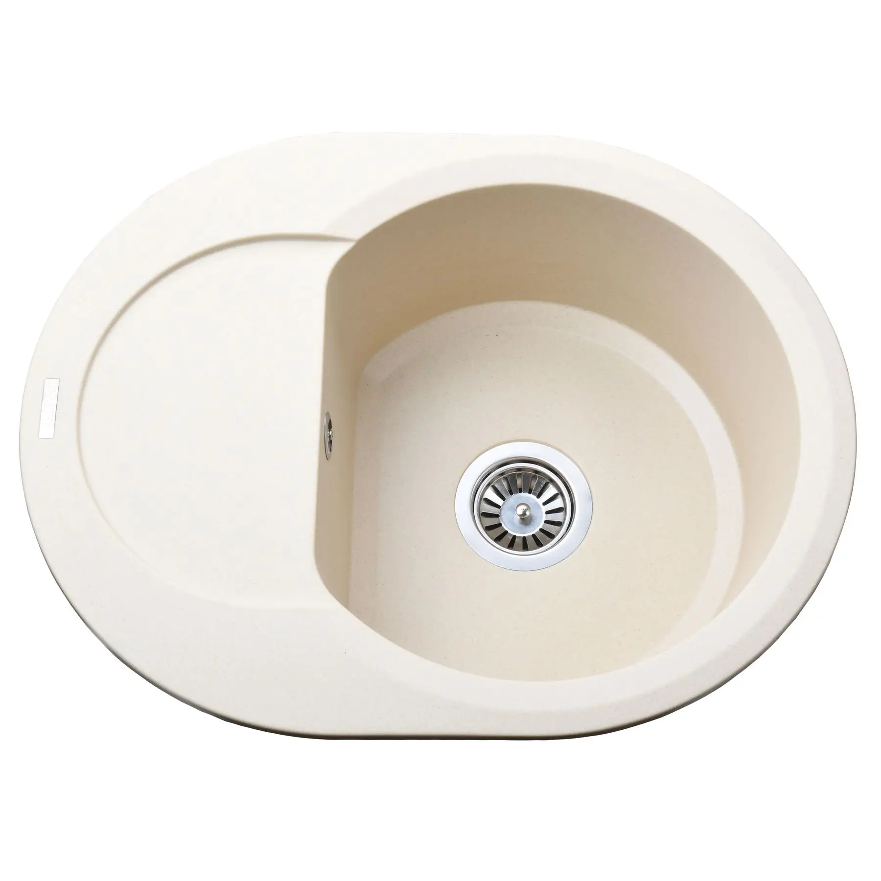 Мойка гранитная Globus Lux MORAINE 600х470 мм Слоновая кость (GSR-000022420)