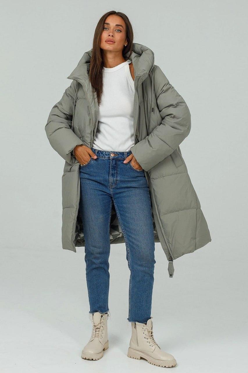 Пуховик 998a р. 50 Оливковий - фото 3 Пуховик 998a р. 50 Оливковий - фото 3