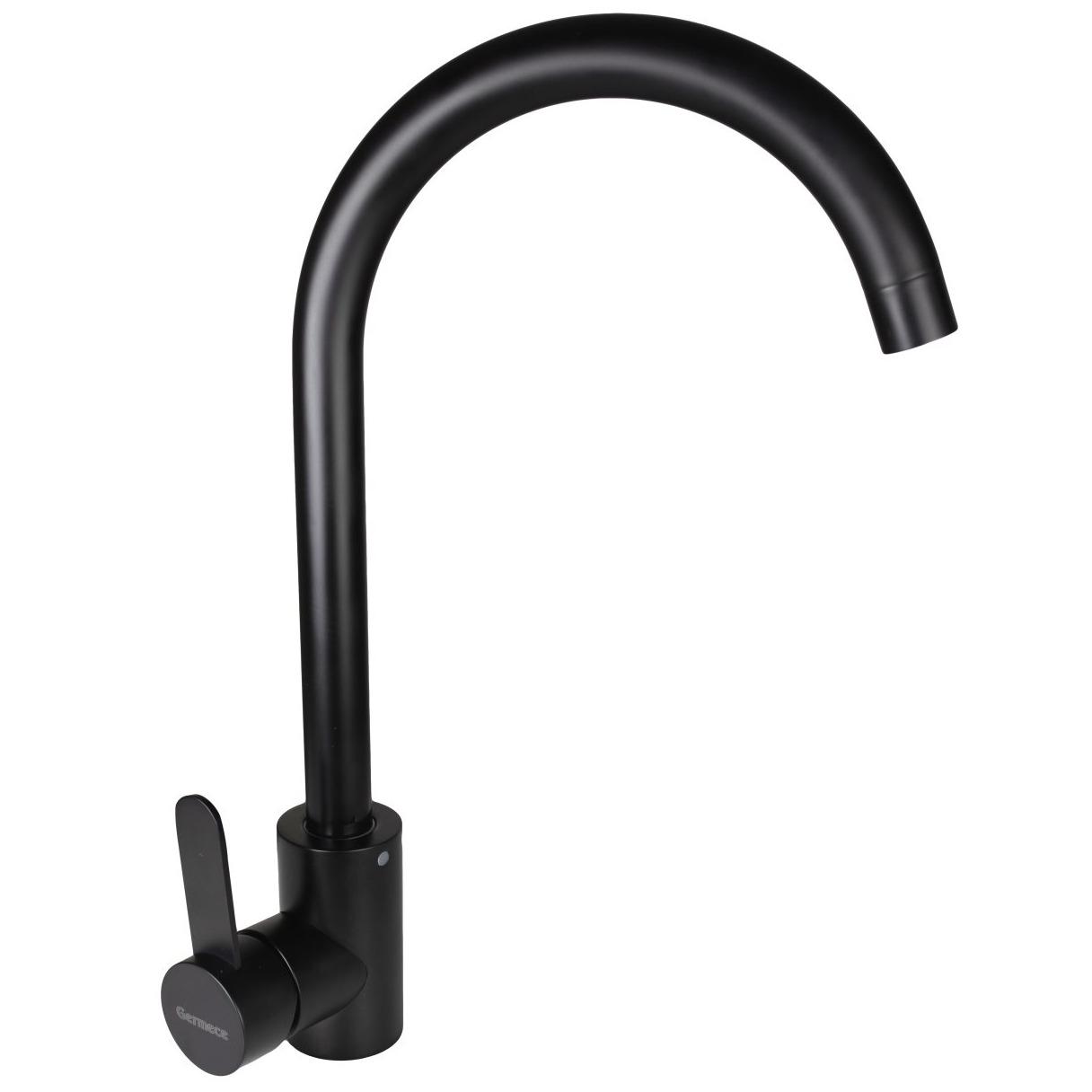 Смеситель для кухни Platinum Germece 3008A FH PLS-A27835 однорычажный Черный (151368)