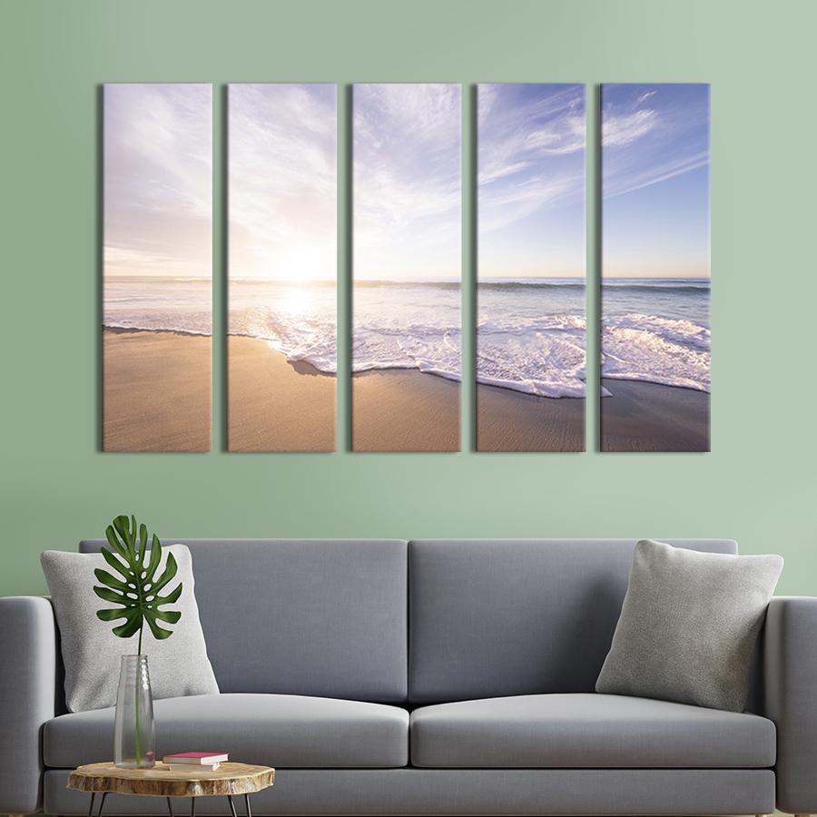 Модульна картина з 5 частин Тепле море 87х50 см (458-51)