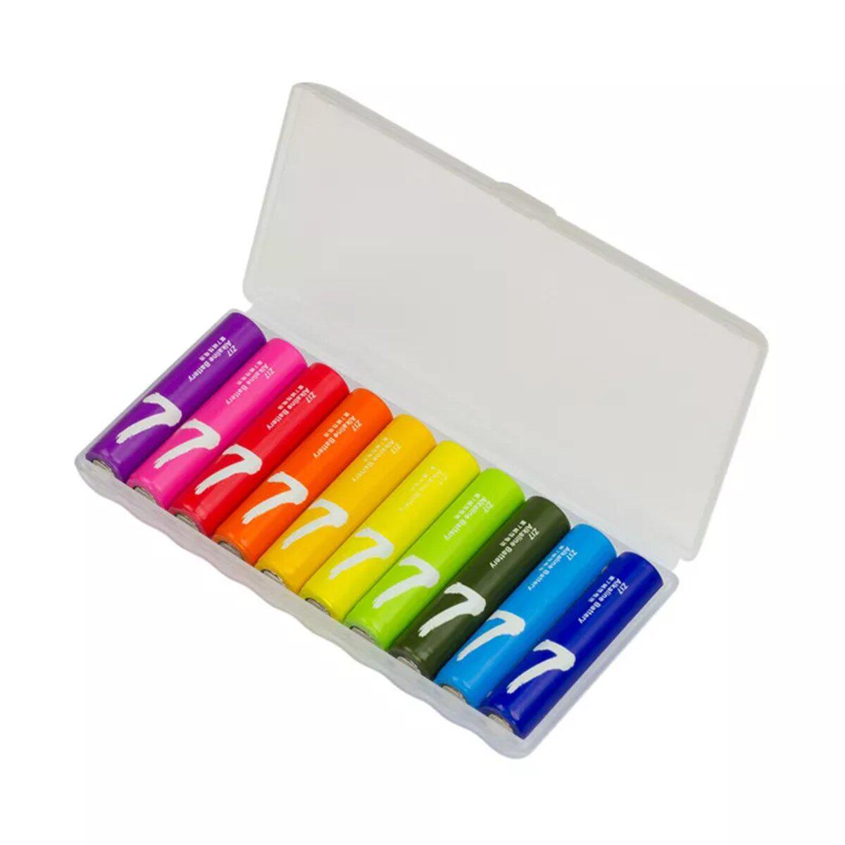 Батарейки ZMI ZI7 Rainbow 1,5V/10/AAA (NQD4001RT) - фото 2 Батарейки ZMI ZI7 Rainbow 1,5V/10/AAA (NQD4001RT) - фото 2