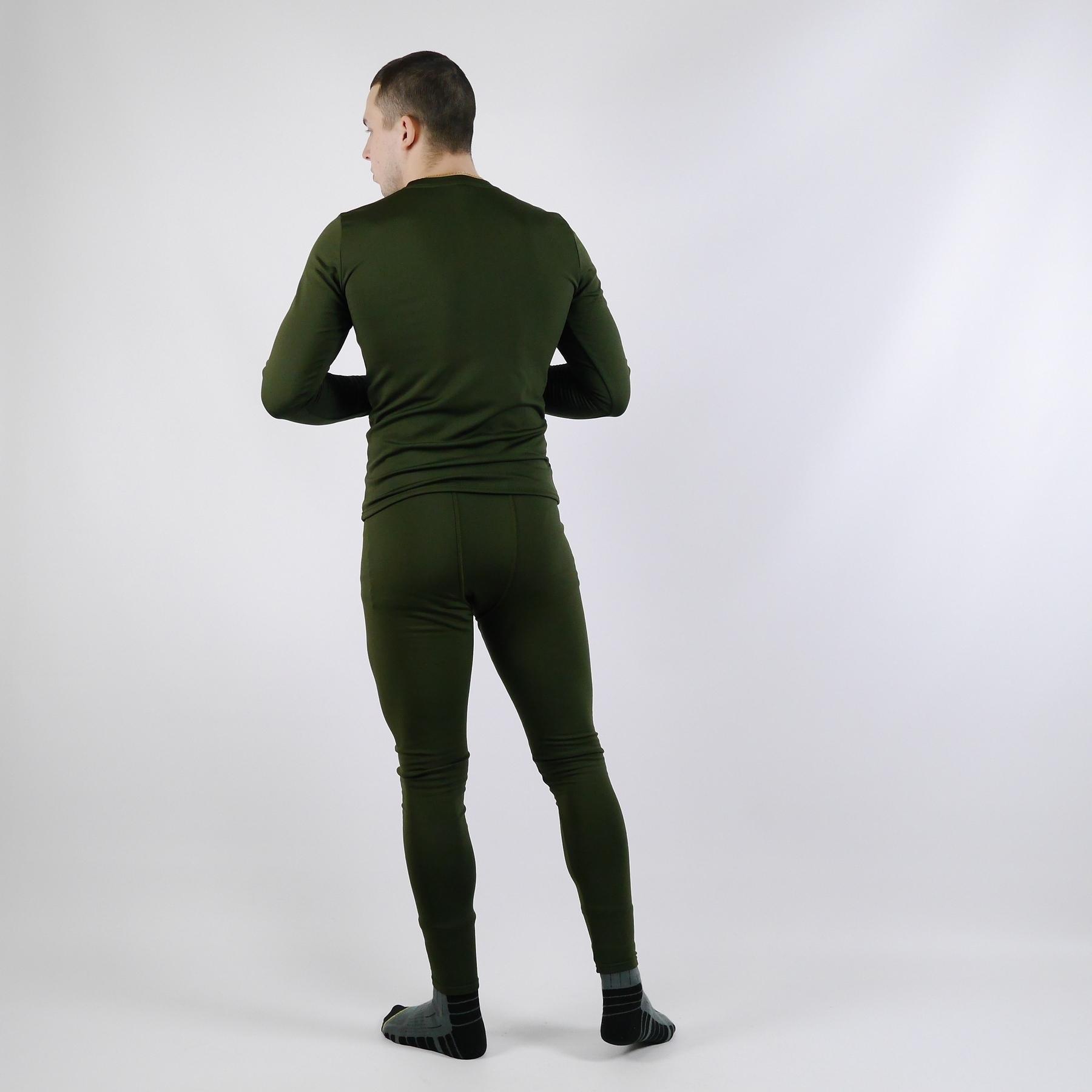 Комплект термобелья на флисе XXXL Оливковый (1144-XXXL) - фото 6 Комплект термобелья на флисе XXXL Оливковый (1144-XXXL) - фото 6