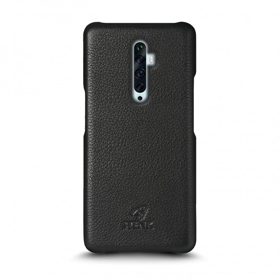 Кожаная накладка Stenk Cover для OPPO Reno2 Z Черный (69378)