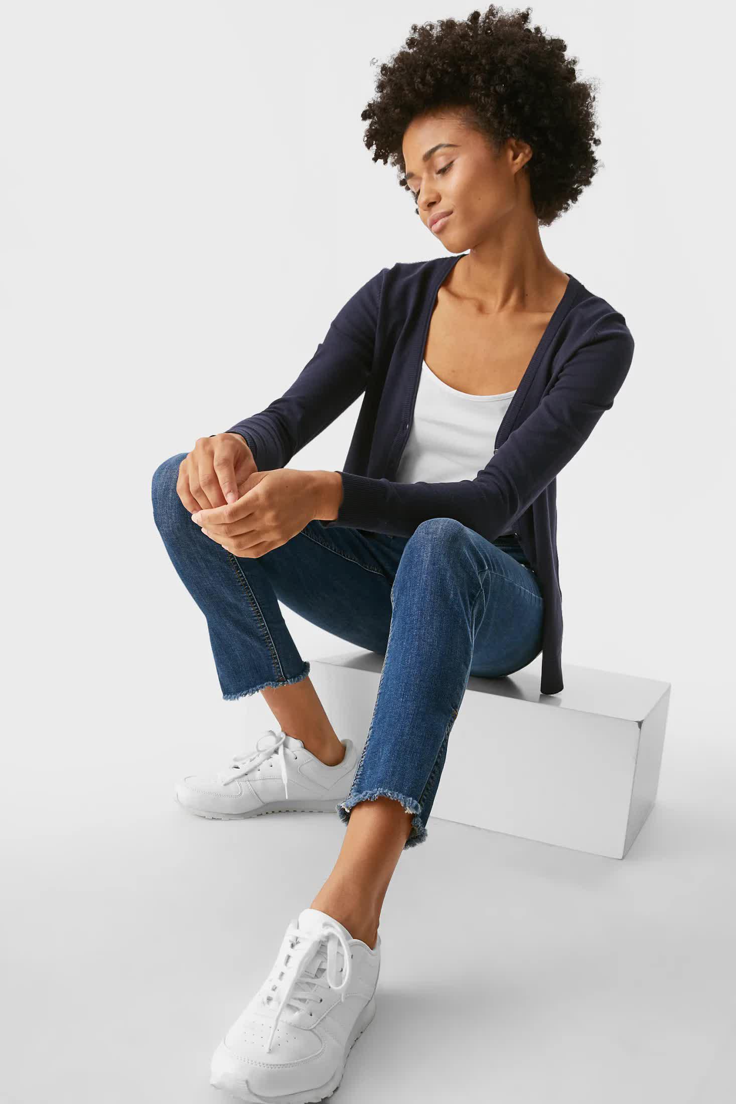 Кардиган женский C&A S Темно синий (2077547b41)