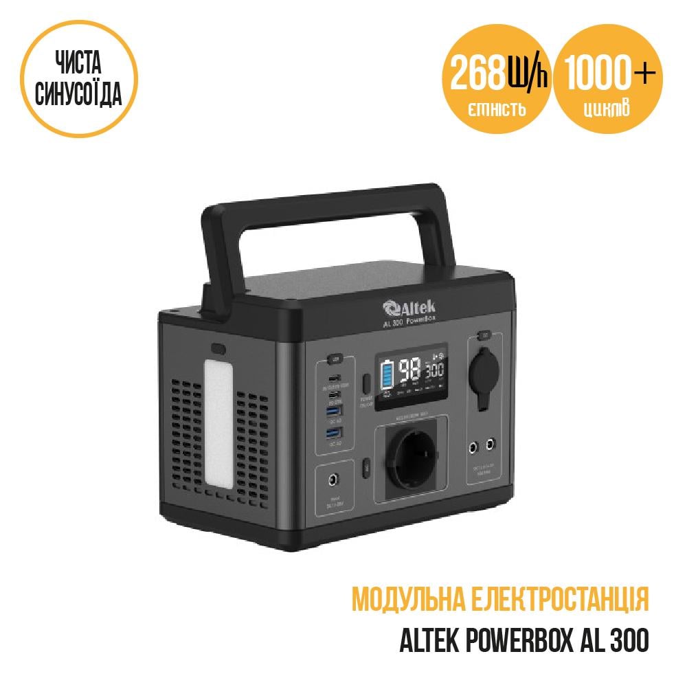 Портативная зарядная станция ALTEK PowerBox AL 300 296 Вт/ч - фото 3