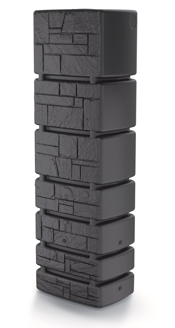 Емкость для сбора дождевой и технической воды Prosperplast Tower Stone пластиковая 350 л Антрацит (CNT00011867)