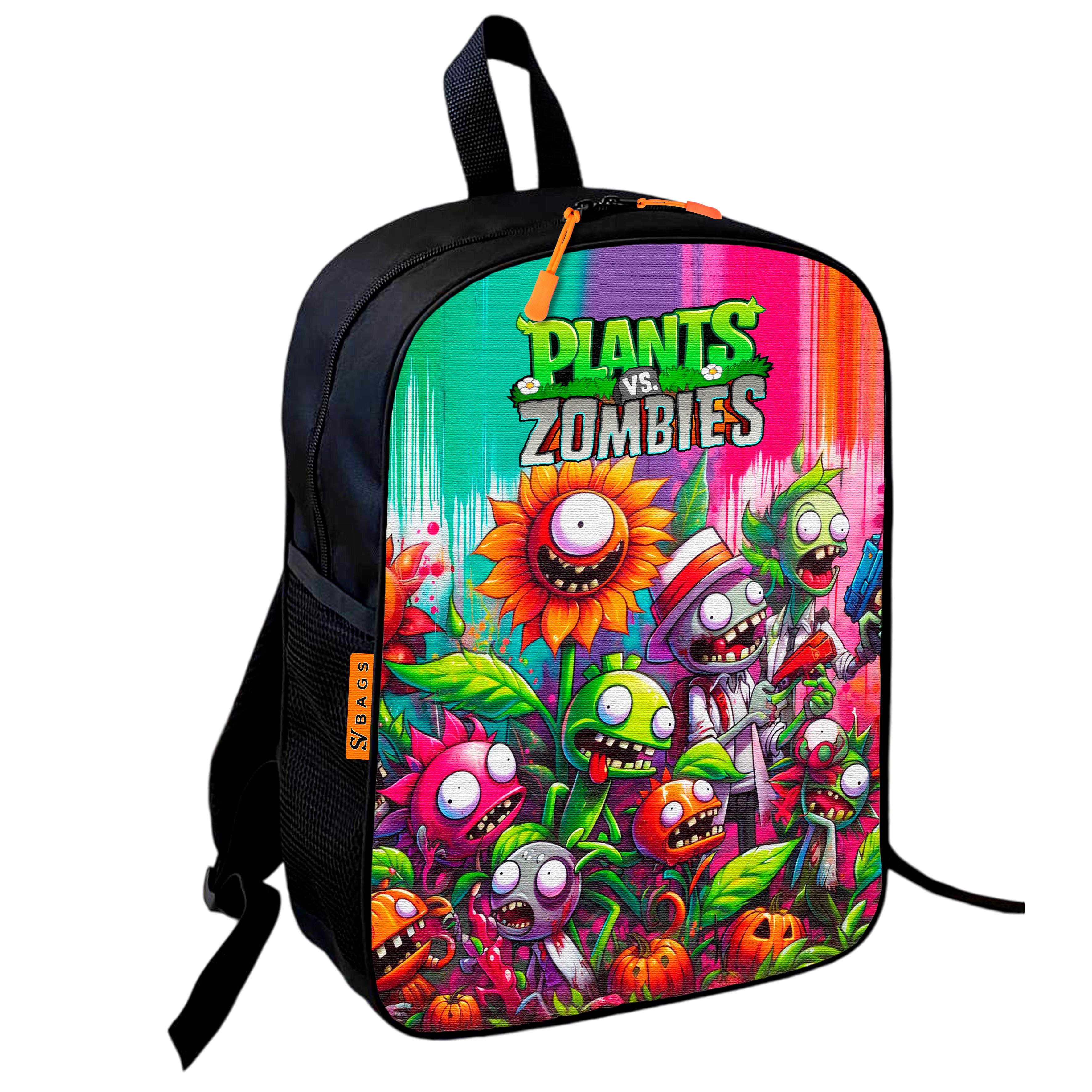 Школьный рюкзак детский Plants vs Zombies для мальчика 36х27 см (0635)