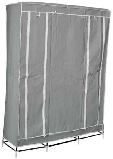 Портативна шафа-органайзер Supretto Home на 3 секції 135х45х175 см Сірий