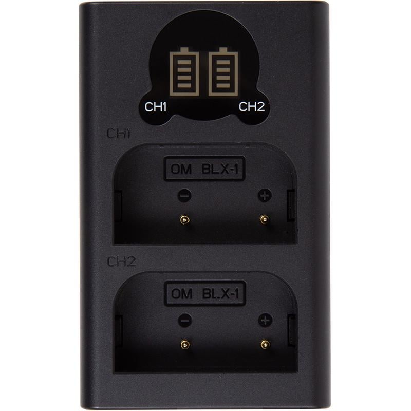 Зарядное устройство для Power Olympus DL-BLX1 для двух аккумуляторов