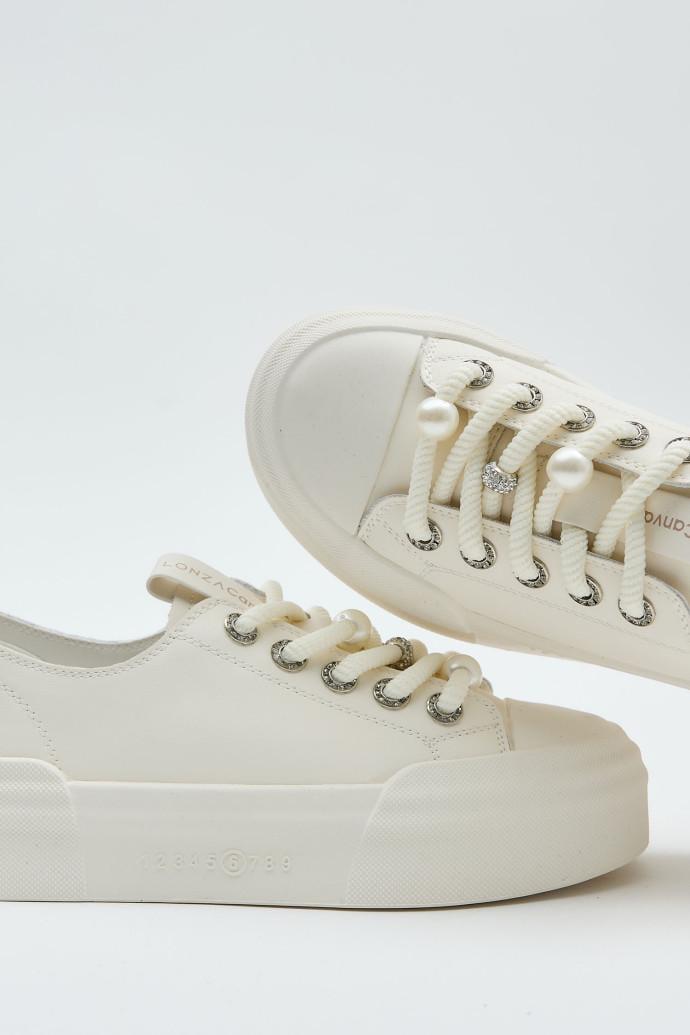 Кеды женские LONZA кожаные р. 37 Белый (198872)