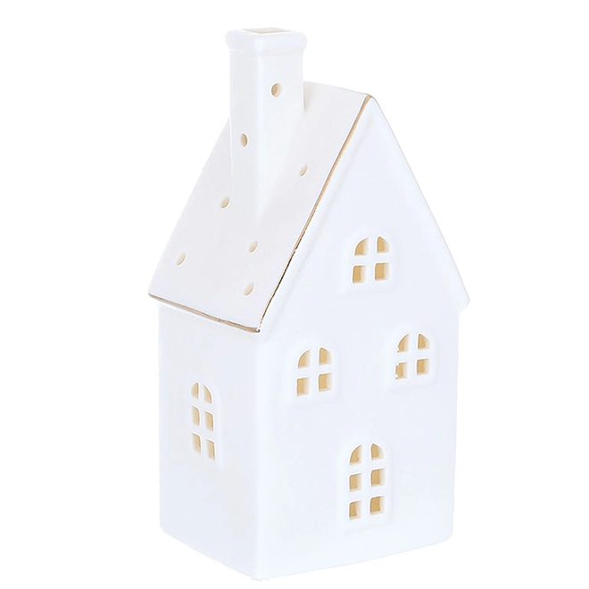 Домик керамический с подсветкой 17 см (747-011)