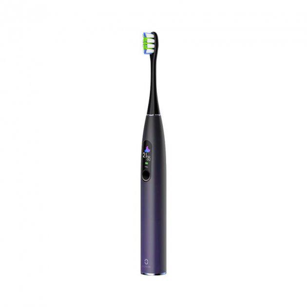 Щітка розумна зубна електрична Oclean X Pro Aurora Oled Purple (6970810551464) - фото 4 Щітка розумна зубна електрична Oclean X Pro Aurora Oled Purple (6970810551464) - фото 4