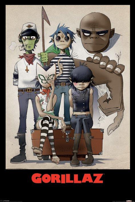 Постер плакат Gorillaz All Here 61x91,5 см