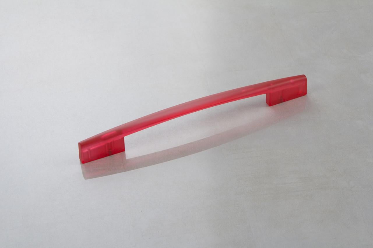 Мебельная ручка Poliplast РП-19/192 KS0300EQ1 VV911 Прозрачный красный (16036)
