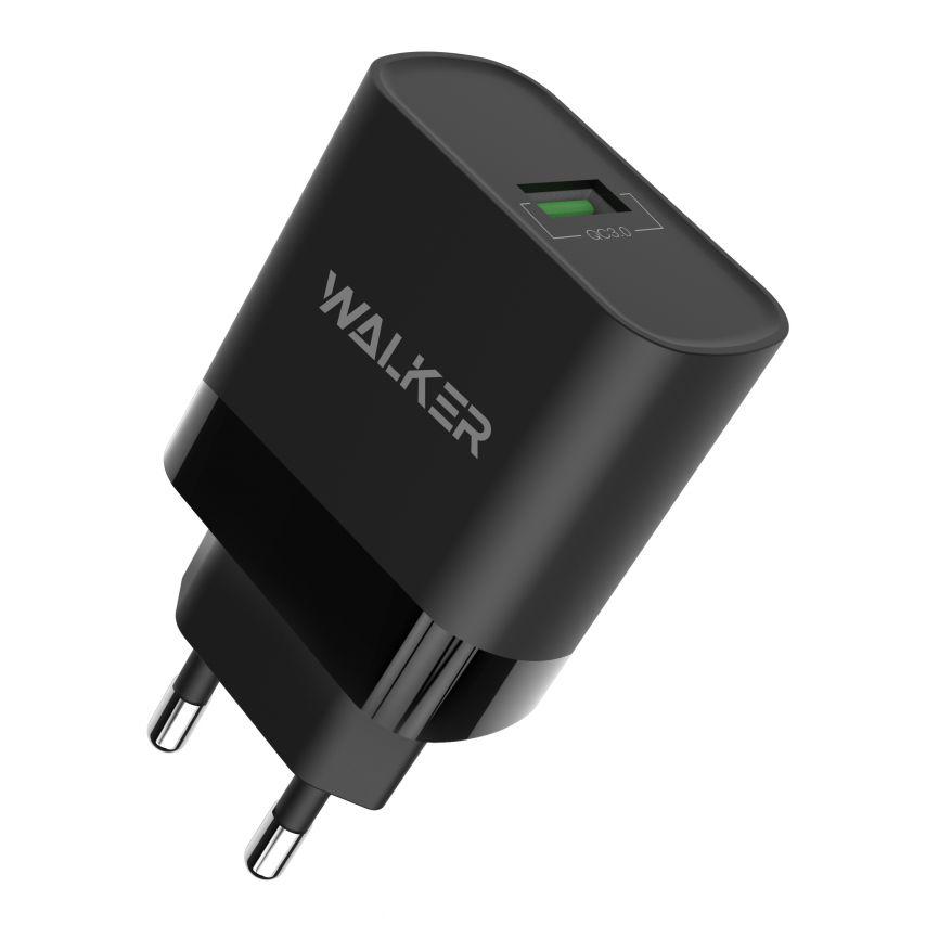 Сетевое зарядное устройство Walker WH-35 QC 3.0 1USB/2,4A/15W Black