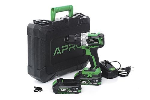 Шуруповерт-дрель аккумуляторный Apro 20DB 20В 2А 2 АКБ ЗУ в кейсе (895033) Шуруповерт-дрель аккумуляторный Apro 20DB 20В 2А 2 АКБ ЗУ в кейсе (895033)