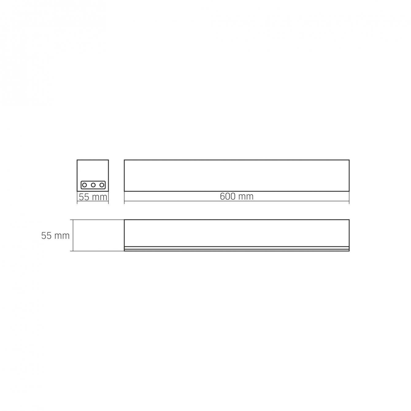 Лінійний світильник магістральний Videx BNL02 24W 0,6 м 5000K 220V Black (VL-BNL02-24065B) - фото 18