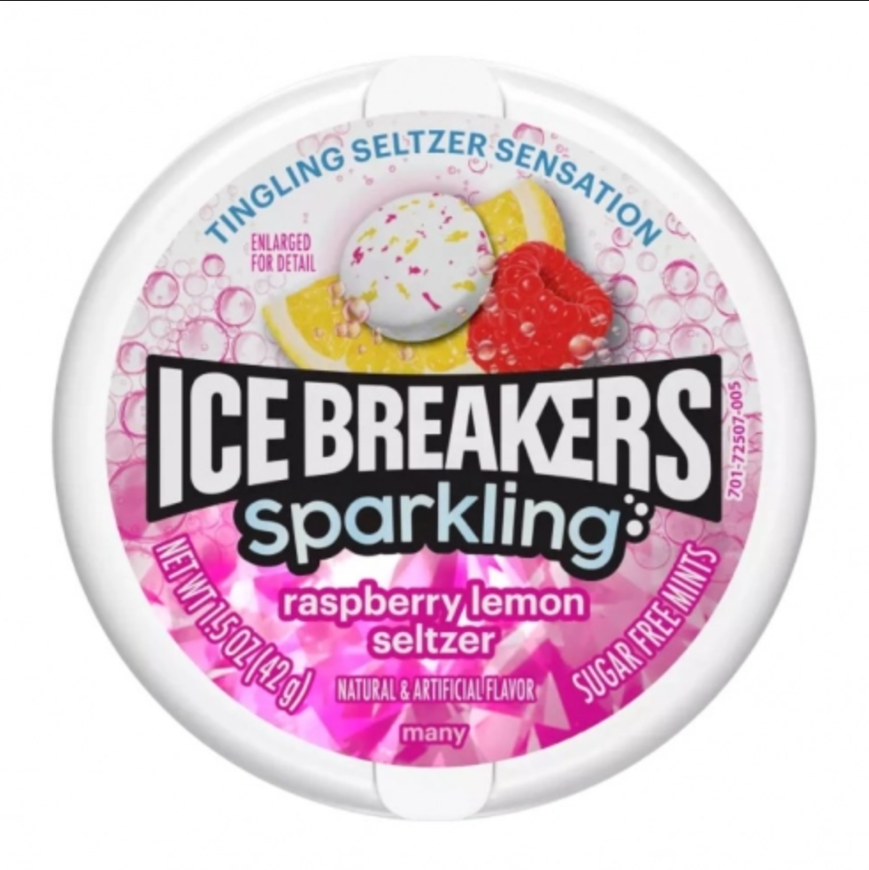 Льодяники драже Ice Breakers Sparkling Raspberry Lemon Seltzer (2087891005)
