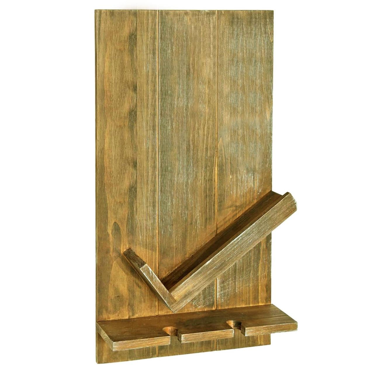 Полка для вина настенная из дерева Хикари Палисандр (ПНК-002402)