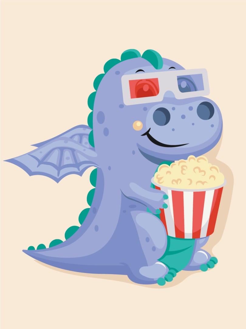 Картина за номерами Brushme KBS0115 Фільм для дракона 30х40 см (1839265674)