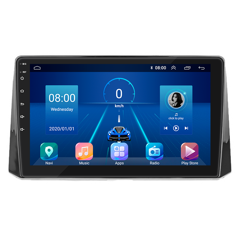 Автомагнитола штатная Lesko для TOYOta Corolla XII E210 2018-2025 10" 4/32Gb 4G Wi-Fi GPS Top 1662_MOB