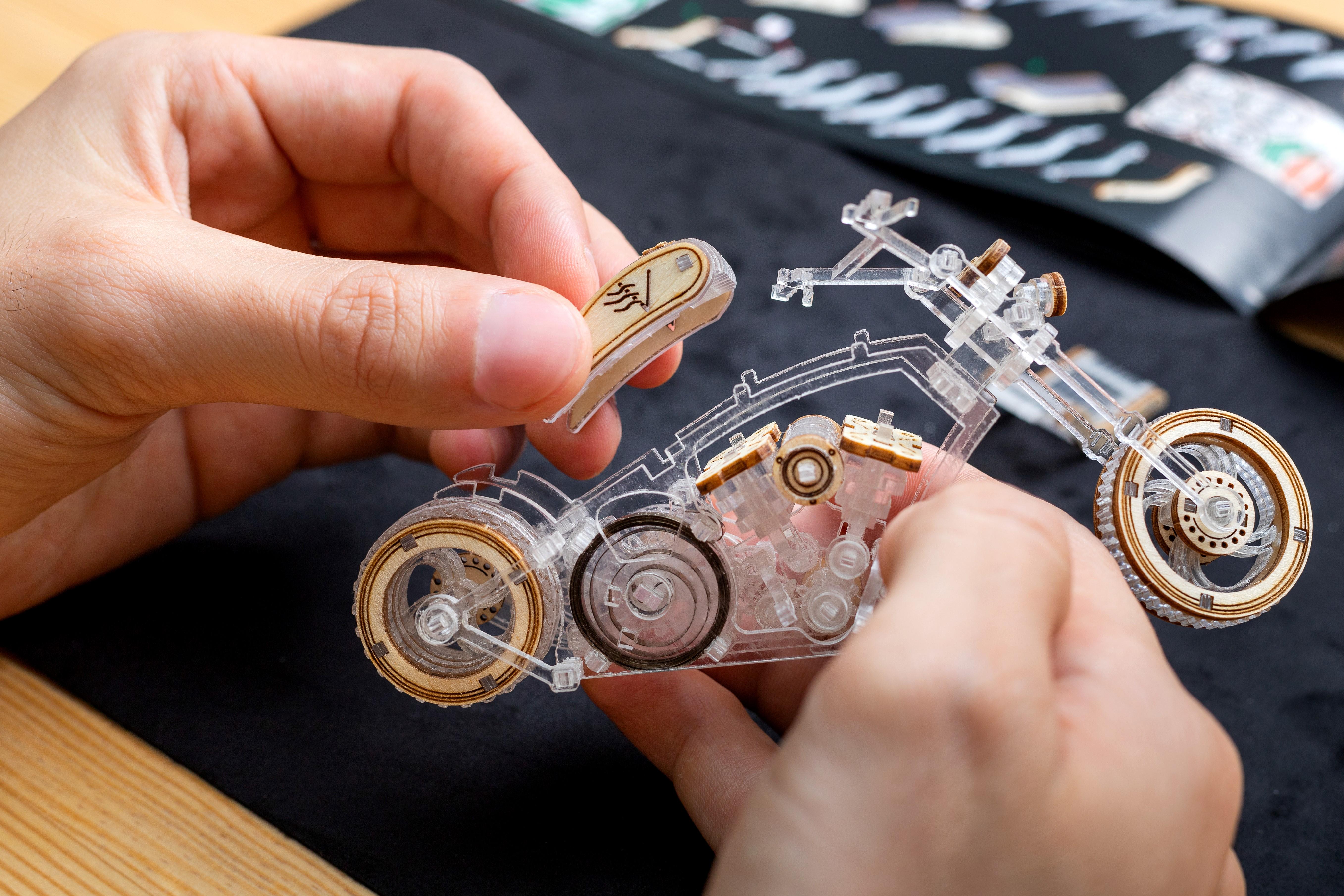 Конструктор деревянный Viter Models Мотоцикл Сhopper-v1 (Сhopper-v1) - фото 5