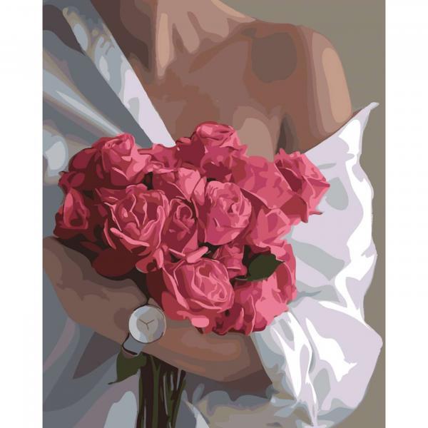 Картина по номерам Strateg Цветы Лучшее утро 40х50 см в термопакете (SY6514)