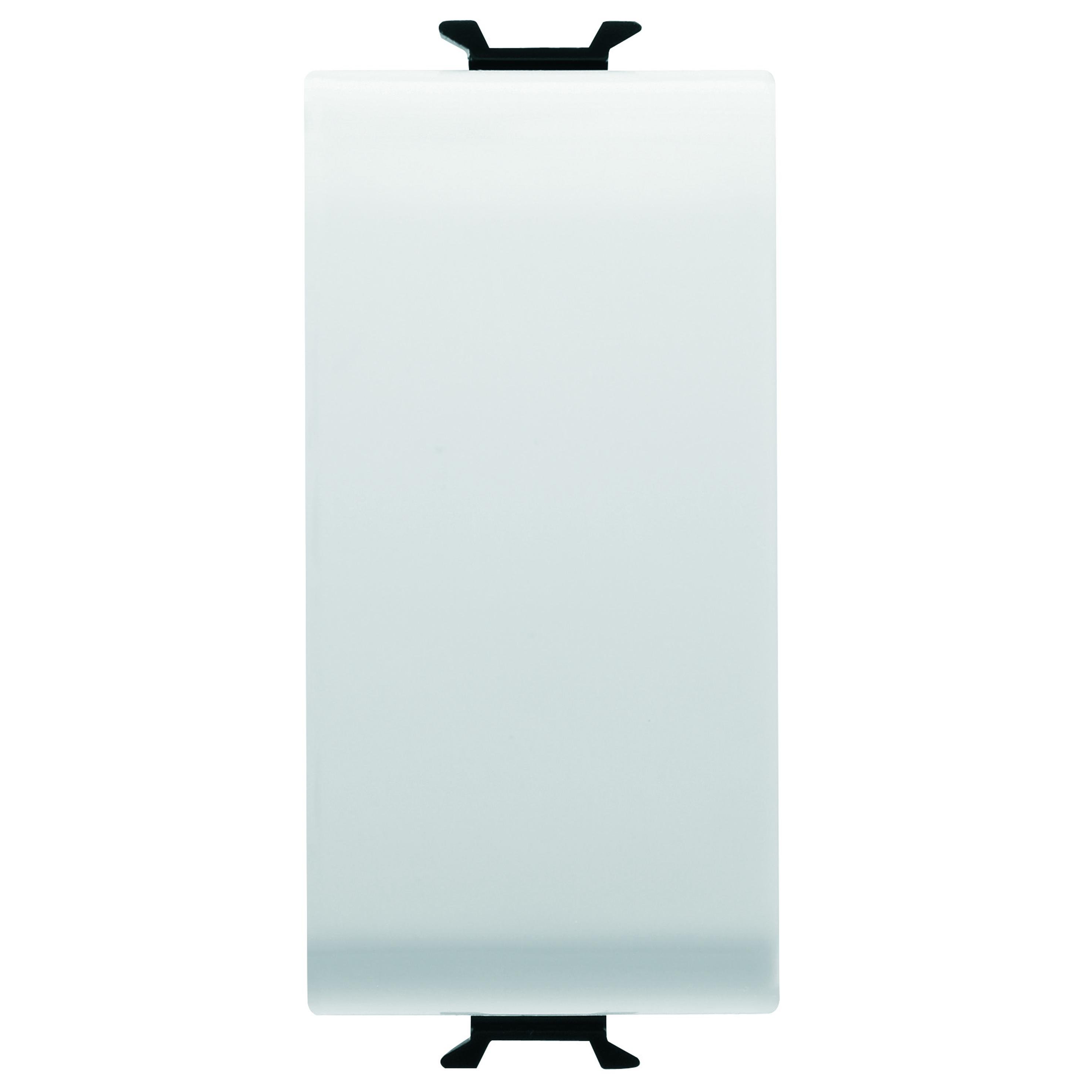 Вимикач одноклавішний Gewiss Chorusmart 1 модуль технополімер Білий сатиновий (GW15001)