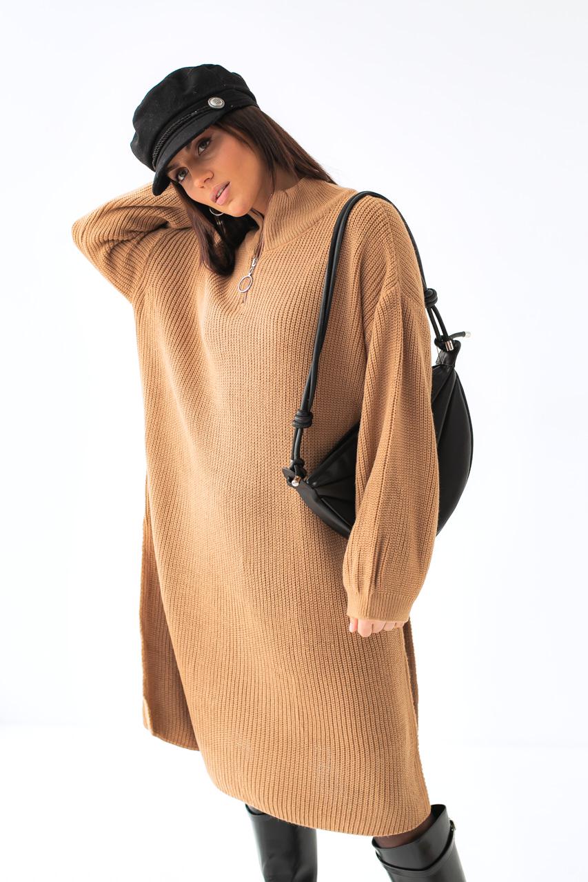 Туника вязаная QU STYLE M Коричневый (9506300)