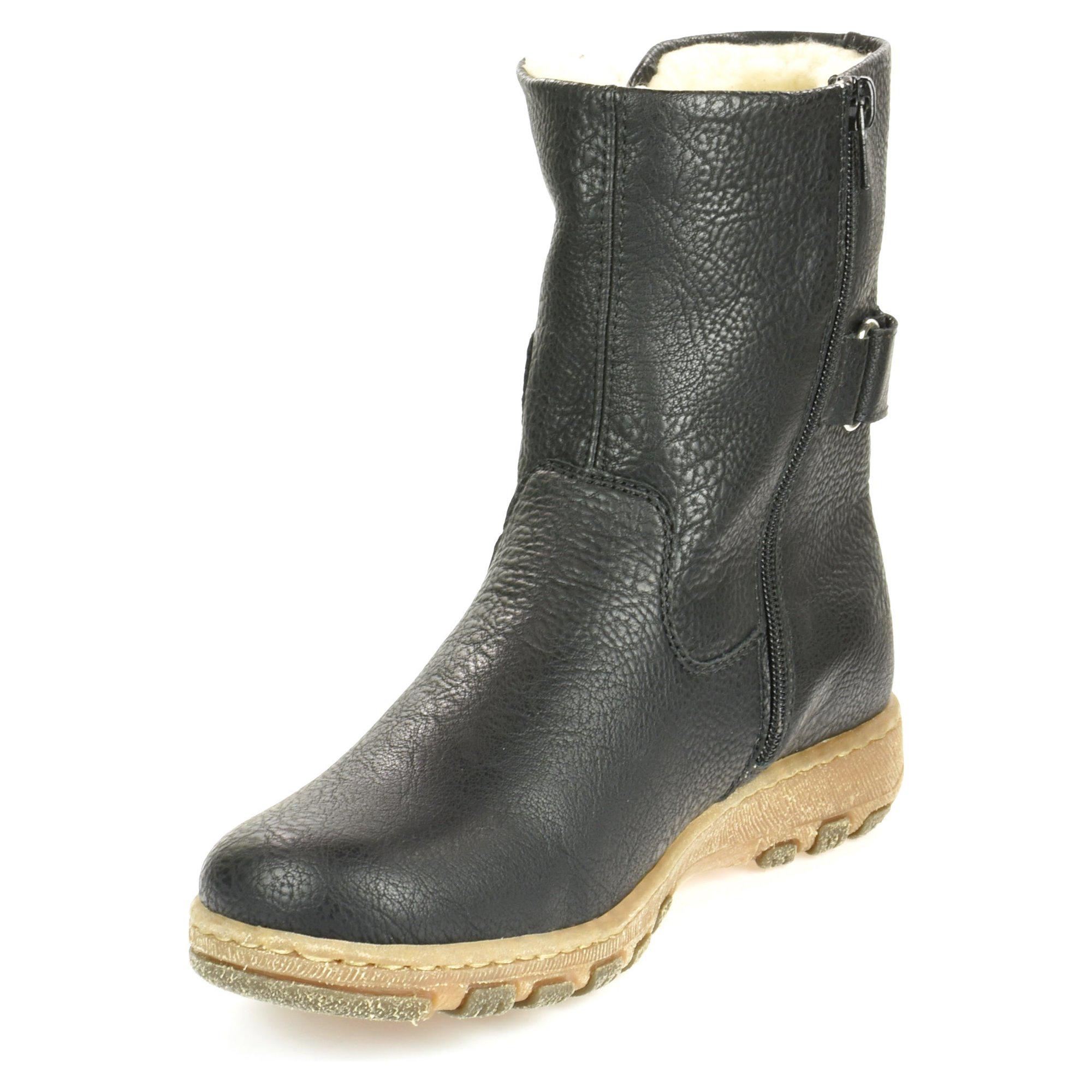 Напівчоботи жіночі зимові Rieker р. 40 Чорний (011116-40) - фото 3